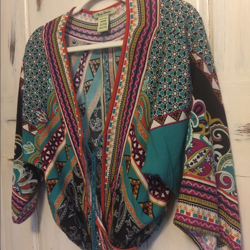 Flying Tomato Boho style jacket. Size M